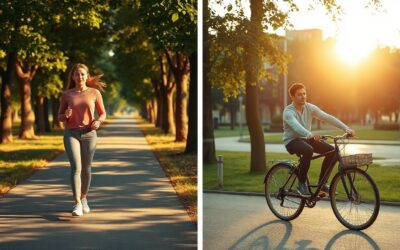 spacer czy rower latem