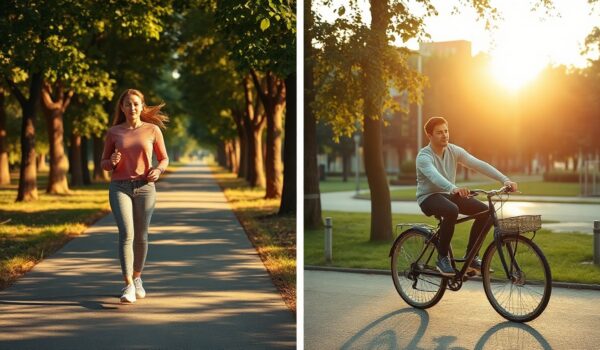 spacer czy rower latem
