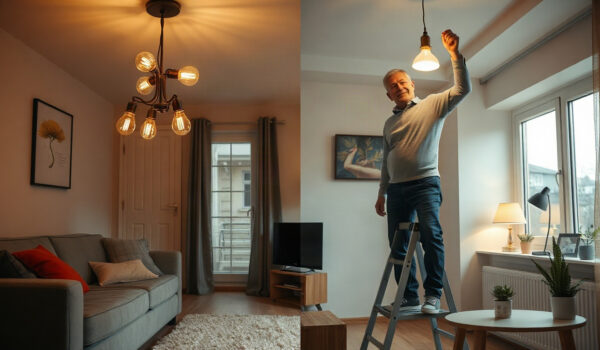 koszt wymiany żarówek na led